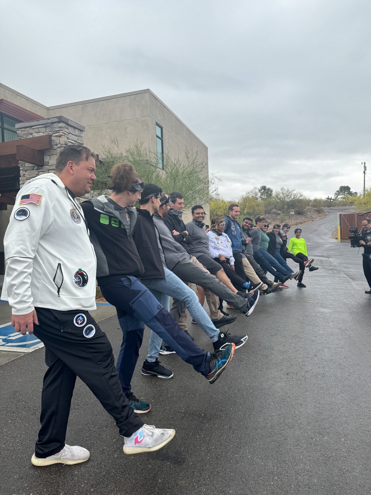 STAR crew lined up outdoors