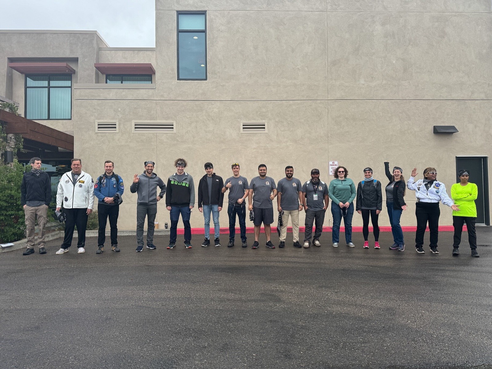 STAR cohort lined up outside the training venue